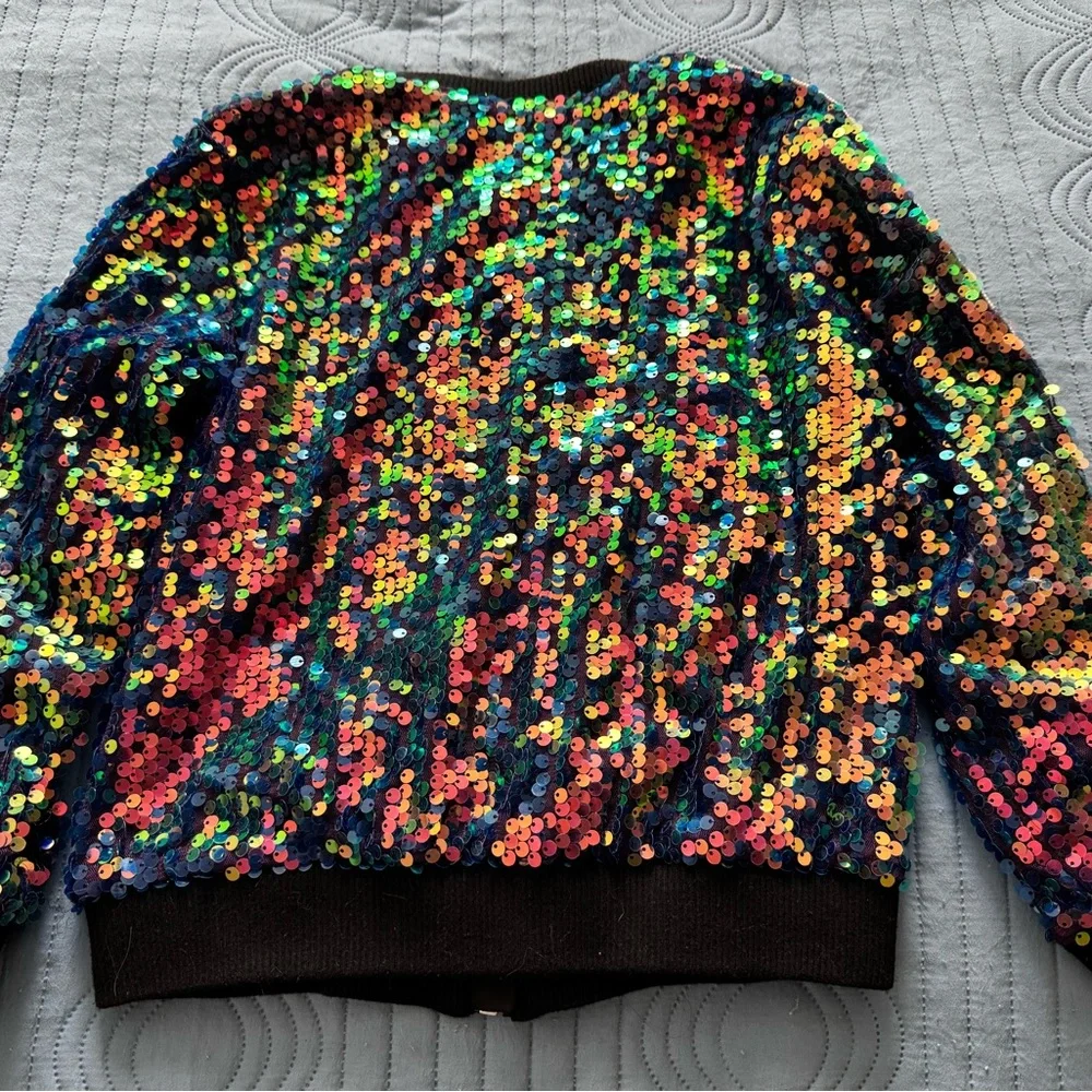 Disney D-Signed Descendants 3 Sequin Bomber Jacket - M - Picture 4 of 6